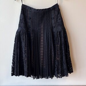 Byron Lars Elegant Black Lace Skirt 2